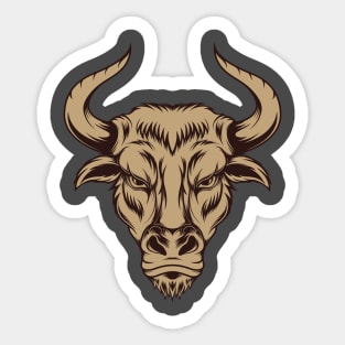 Vintage Buffalo Head Sticker